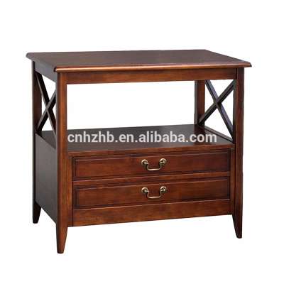 Camilla wooden narrow side table wood nesting tables