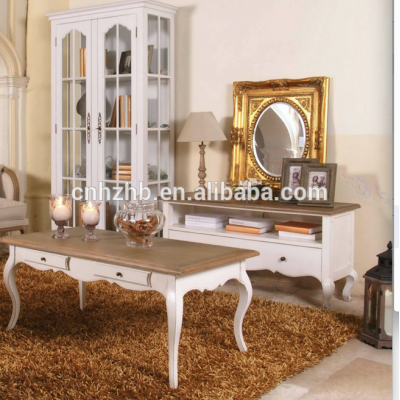 Fashion and simple european style tv stands french luxury tv cabinet