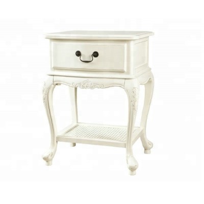 High quality wooden french country style 1 drawer side table