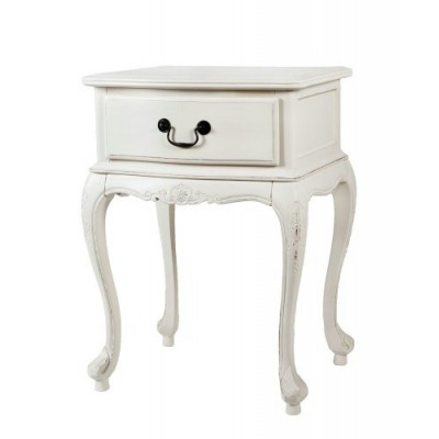 High quality French country shabby chic style  wooden nightstand bedside tables white