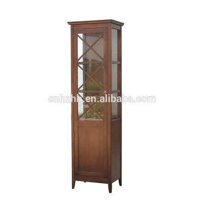 Camilla living room display cabinet wooden glass display one door cabinet